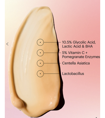 Кислотно-вітамінний пілінг для сяяння шкіри PSA Follow the light Multi Acids & Vitamin C Radiance Peel 50 ml