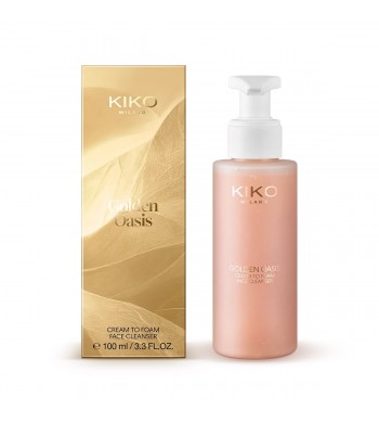 Гель для очищення обличчя KIKO MILANO Golden Oasis Cream To Foam Face Cleanser